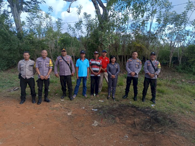 Biro Rena Polda NTT Terjunkan Tim Study Kelayakan Pengusulan Pembentukan Polsubsektor Wae Rii Polres Manggarai di Ndehes