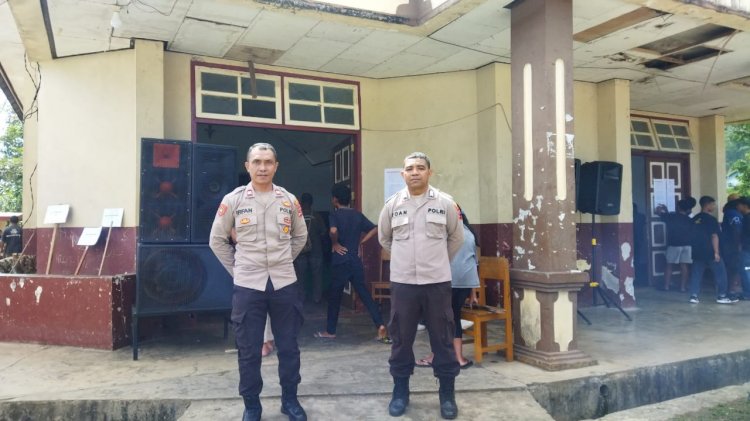 Polsek Cibal Amankan Kegiatan Penanaman Pohon dan Ibadah Ekologis dalam Temu Akbar OMK Fransiskan Se-Flores