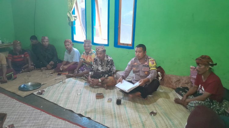 Bhabinkamtibmas Kec. Rahong Utara Mediasi Kasus Penganiayaan di Kampung Lenteng.