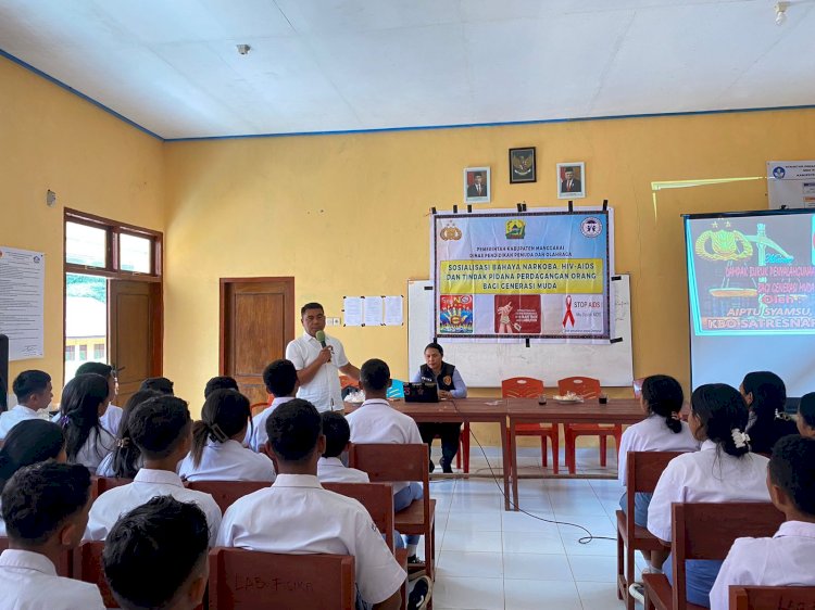 Polres Manggarai bersama Dinas PPO gelar Sosialisasi Bahaya Narkoba, HIV/AIDS, dan TPPO di SMAN 1 Pagal