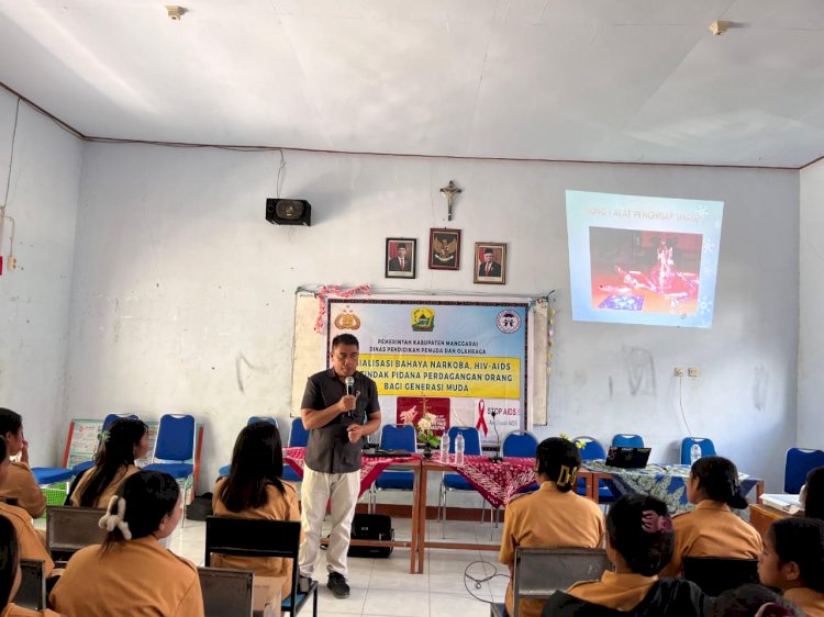 Polres Manggarai dan Dinas PPO Gencarkan Sosialisasi Pencegahan Penyalahgunaan Narkoba, Risiko HIV/AIDS, dan TPPO