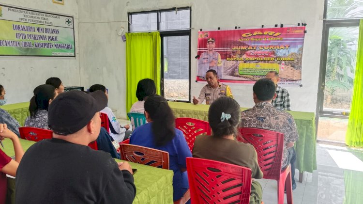 Jumat Curhat Polsek Cibal dengan Kepala Puskesmas Pagal dan Staf: Membangun Kerja Sama Demi Sitkamtibmas