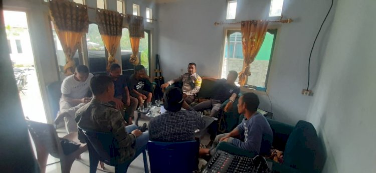 Bhabinkamtibmas Cibal Gelar Sambang, Sampaikan Himbauan Kamtibmas ke Pemuda Pagal