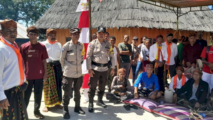 Pengamanan Kegiatan Masyarakat oleh Bhabinkamtibmas di Kec. Rahong Utara