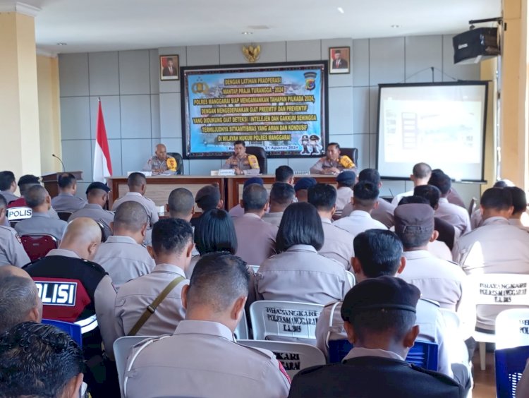 Melalui Latihan Pra Operasi Mantap Praja Turangga, Polres Manggarai Siap Amankan Tahapan Pilkada 2024