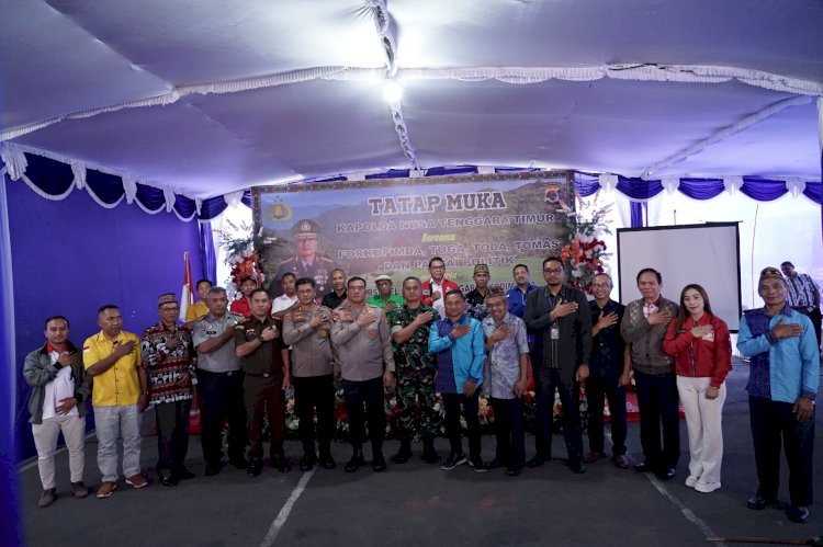 Tatap Muka Kapolda NTT dengan Unsur Forkopimda, Partai Politik, Tokoh Masyarakat, serta Tokoh Agama Kabupaten Manggarai: Wujudkan Pilkada Serentak 2024 yang Aman dan Damai