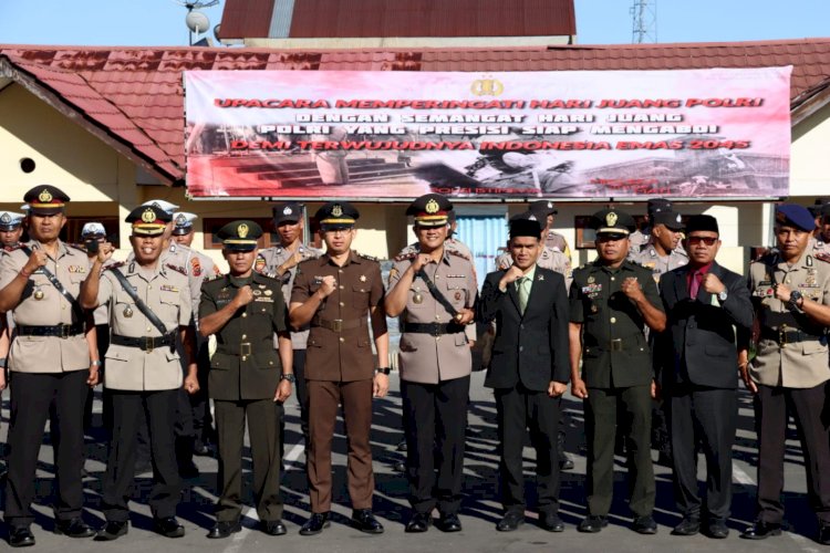 Kapolres Manggarai Pimpin Upacara Memperingati Hari Juang Polri Tingkat Polres Manggarai Tahun 2024