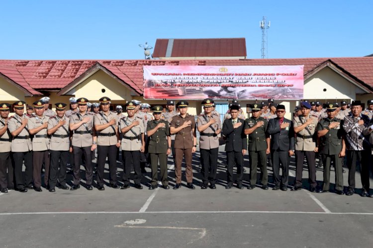 Kapolres Manggarai Pimpin Upacara Memperingati Hari Juang Polri Tingkat Polres Manggarai Tahun 2024