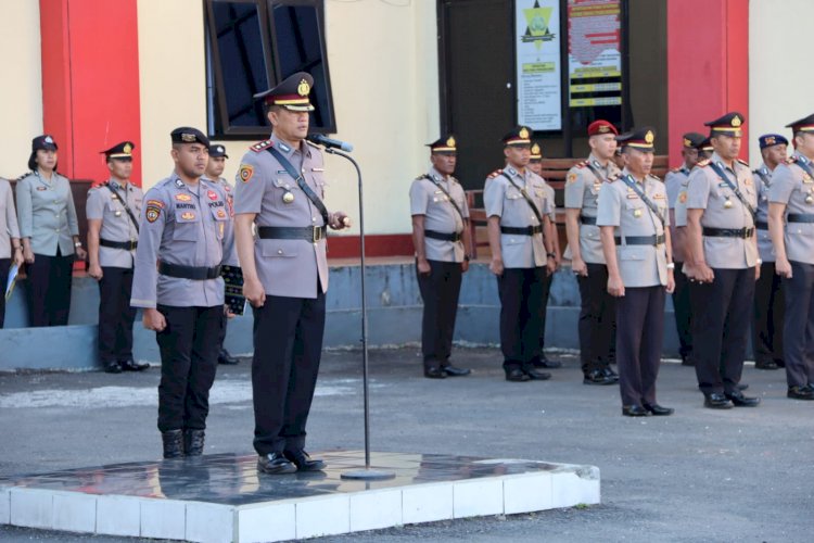 Kapolres Manggarai Pimpin Upacara Memperingati Hari Juang Polri Tingkat Polres Manggarai Tahun 2024