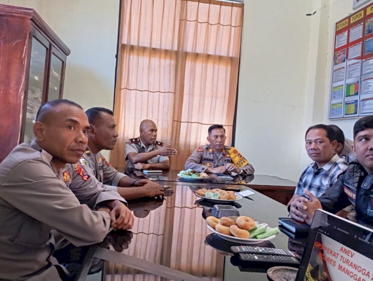 Waka Polres Manggarai Pimpin Rapat Anev Operasi Pekat Turangga 2024