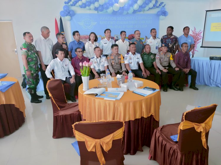 Kapolres Manggarai Hadiri Rapat Komite Keamanan Bandara di Ruteng