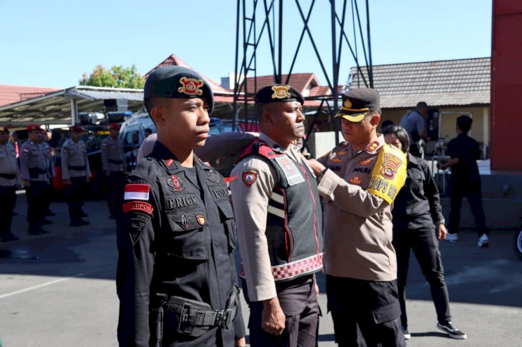 Kapolres Manggarai Pimpin Apel Gelar Pasukan Operasi Mantap Praja Turangga-2024