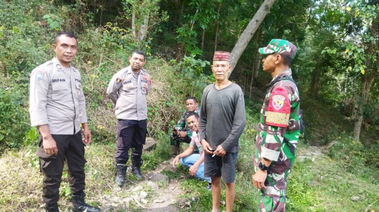 Unit Identifikasi Satuan Reskrim Polres Manggarai datangi TKP Penemuan Jenazah Seorang Pria di Sungai Wae Naong