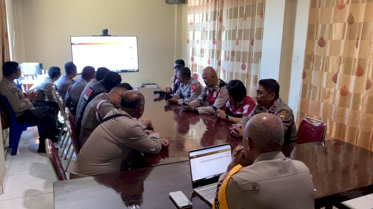 Waka Polres Manggarai Pimpin Rapat Anev Early Warning System (EWS) Operasi Mantap Praja Turangga 2024