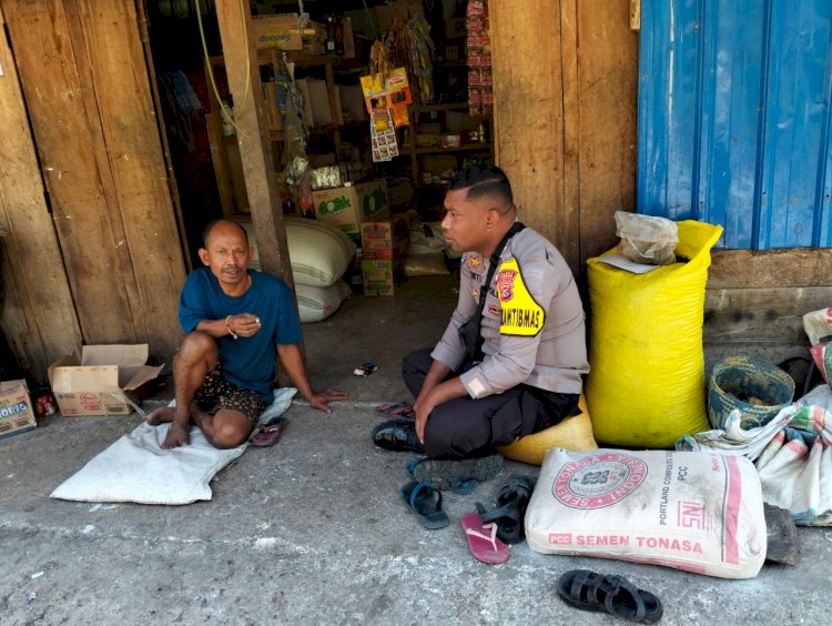 Patroli dan Sambang BRIPKA AGUSTINUS YATARTEN-BHABINKAMTIBMAS KEC. CIBAL BARAT