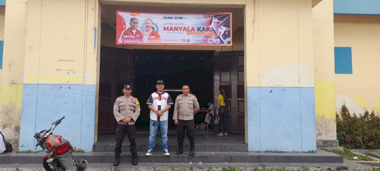 Polres Manggarai terjunkan Personil Pengamanan Lomba Dance dan Bazar di GOR Ruteng