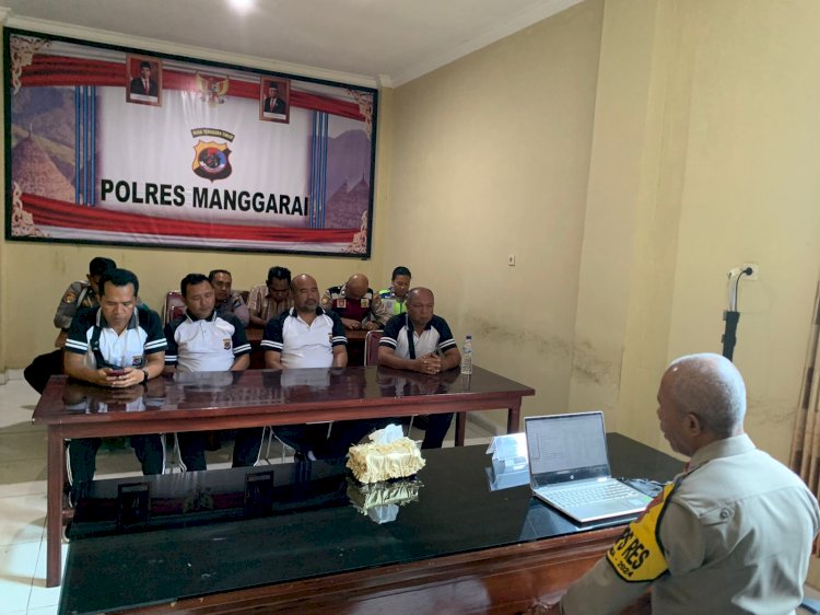 Waka Polres Manggarai Pimpin Rapat Anev Mingguan Program Beyond Trust dan DORS