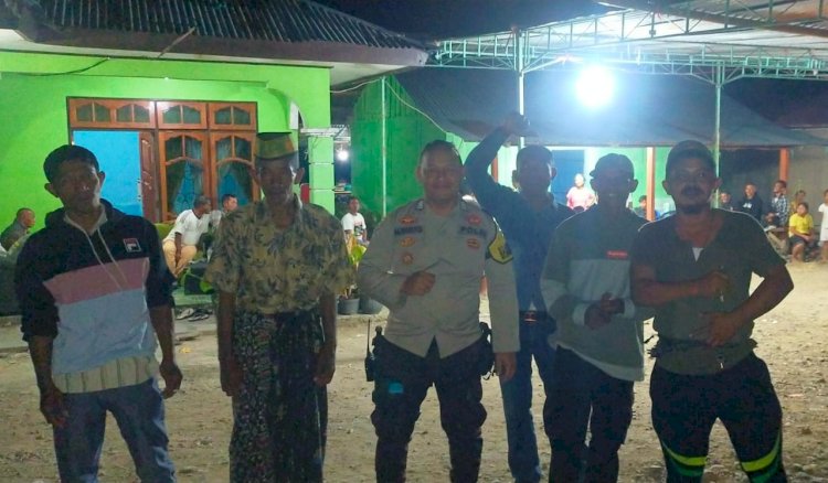 Patroli dan Sambang Babinkamtibmas Kecamatan Cibal: BRIPKA Albertus Rahmat Pantau Pesta Sekolah