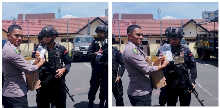 SIDOKKES Polres Manggarai bagikan Vitamin dan Edukasi Hidup Sehat kepada Anggota dalam Rangka Operasi Mantap Praja 2024.