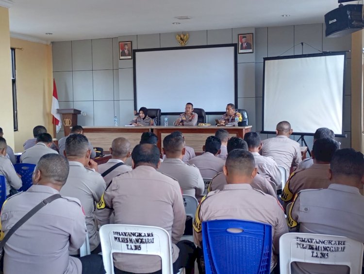 Supervisi Dit Binmas Polda NTT dalam Rangka Optimalisasi Pelaksanaan Tugas Fungsi Binmas T.A. 2024 di Polres Manggarai