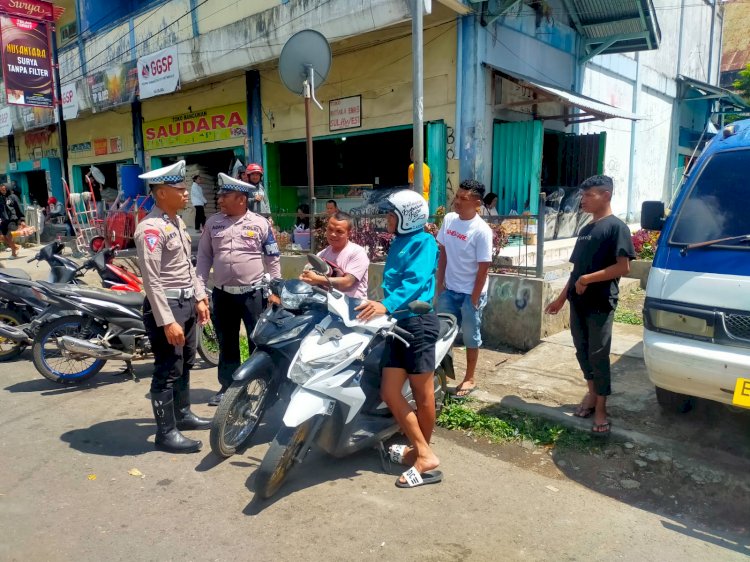 Sat Lantas Polres Manggarai Gencar Patroli KRYD, Pamturlalin, dan Himbauan Kamseltibcarlantas di Kota Ruteng