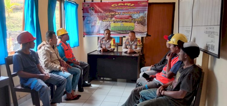 Jumat Curhat Polsek Cibal Bersama Kepala PLN Ranting Cibal dan Staf