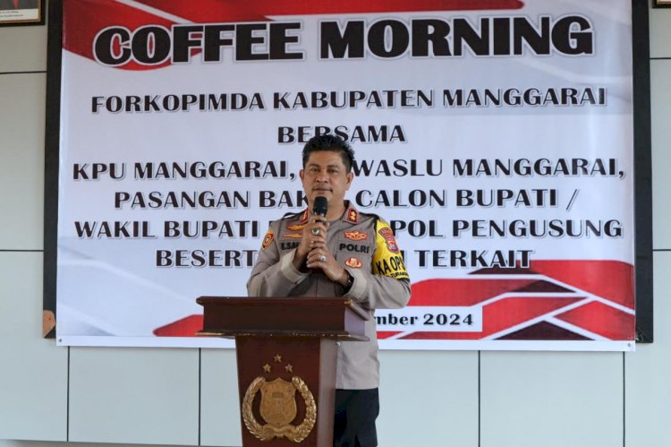 Kapolres Manggarai Gelar Coffee Morning Bersama Forkopimda dan Paslon Pilkada untuk Cipta Kondisi Aman Jelang Pilkada 2024