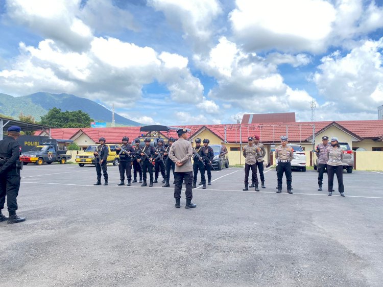 Patroli Gabungan Tahap II Polres Manggarai dan Brimob Yon 2 B Pelopor Berjalan Kondusif