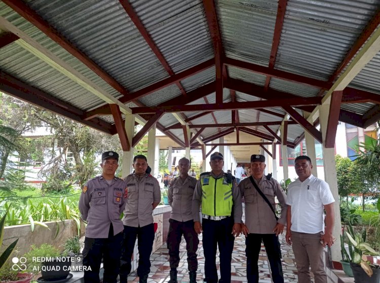 Personil Polres Manggarai Laksanakan Pengamanan Kampanye Tatap Muka Pasangan Calon Gubernur dan Wakil Gubernur NTT Paket SIAGA di Manggarai