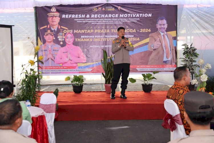 Wujudkan Pilkada Damai, Kapolres Manggarai NTT Datangkan Motivator Nasional