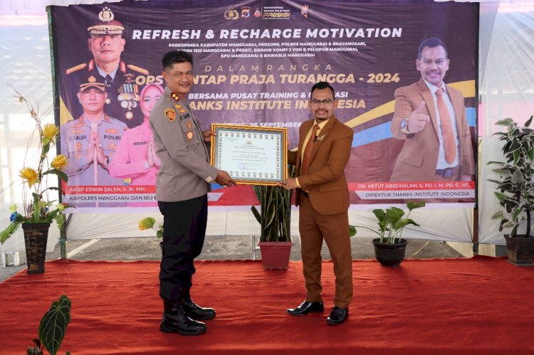 Wujudkan Pilkada Damai, Kapolres Manggarai NTT Datangkan Motivator Nasional