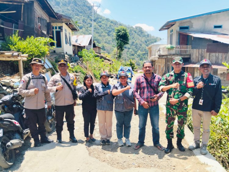 Kapolsek Cibal dan Kasi Propam, Pimpin Pengamanan Kampanye di Wilayah Hukum Polsek Cibal