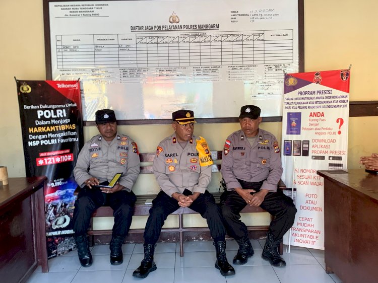 Wakapolres Manggarai Pimpin Giat Anev Bersama Anggota SPKT Polres Manggarai