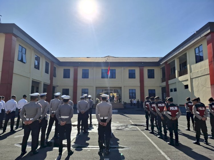 Upacara Peringatan Hari Kesaktian Pancasila di Polres Manggarai Berlangsung Khidmat