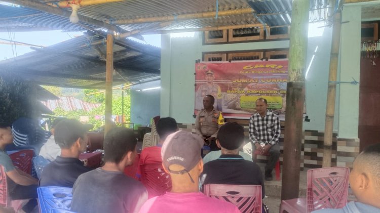 Polsek Cibal Gelar Kegiatan Jumat Curhat di Kampung Ratung