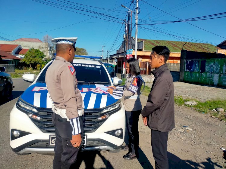 Sat.Lantas Polres Manggarai Gelar Patroli dan Hunting System di Kota Ruteng