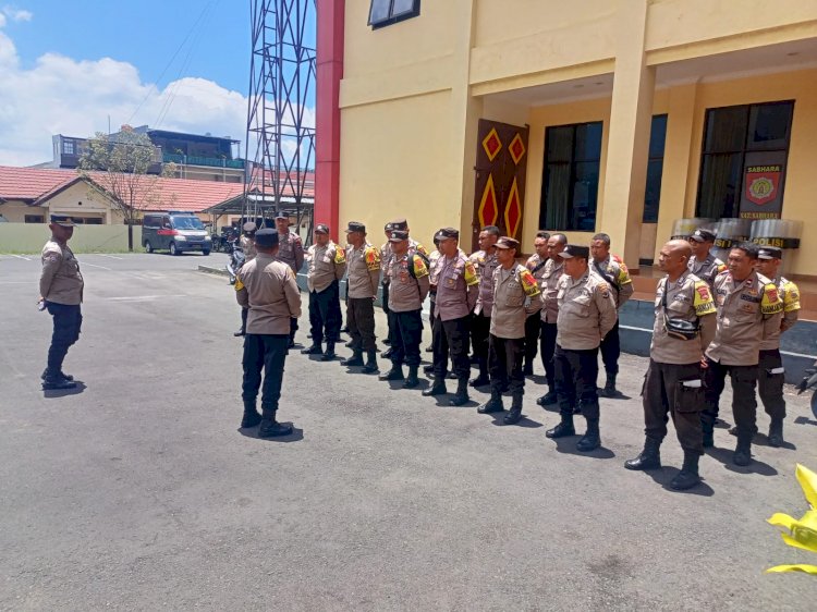 Satuan Binmas Polres Manggarai Gelar Anev Bulanan, Oktober 2024