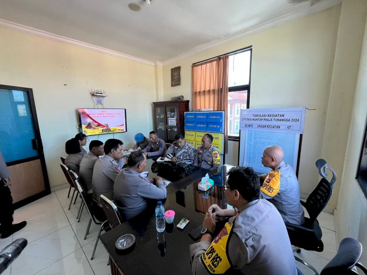 Waka Polres Manggarai Pimpin Rapat Anev Operasi Zebra Turangga 2024