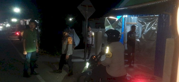 Kapolsek Reo Pimpin Patroli Gabungan Operasi Mantap Praja 2024 di Kecamatan Reok.