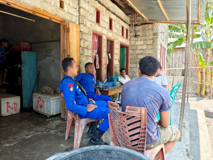 Sat. Polairud Polres Manggarai Laksanakan Patroli dan Sambang untuk Jaga Kamtibmas di Wilayah Pesisir