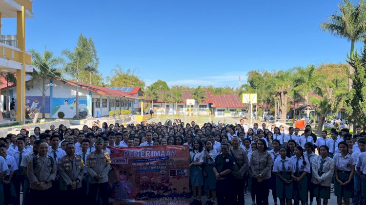 Polres Manggarai gelar Sosialisasi Penerimaan Anggota Polri T.A. 2025 Berlangsung di SMAK St. Fransiskus Xaverius Ruteng