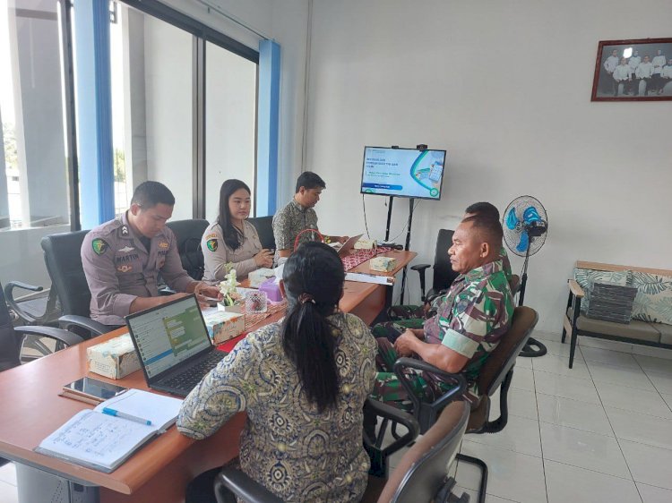 KASI DOKKES POLRES MANGGARAI HADIRI GIAT REKONSILIASI DATA PESERTA BPJS