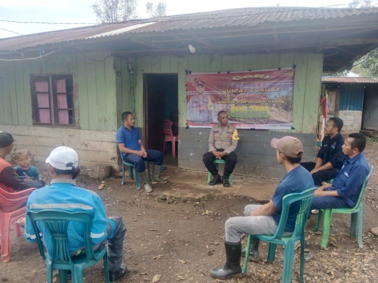 Jumat Curhat Polsek Cibal Bersama Staf PDAM Mitra Komodo Unit Pagal