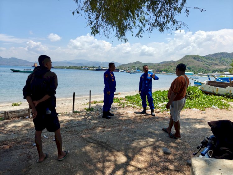 Patroli dan Sambang Sat Polairud Polres Manggarai : Pantau Kamtibmas Wilayah Pesisir