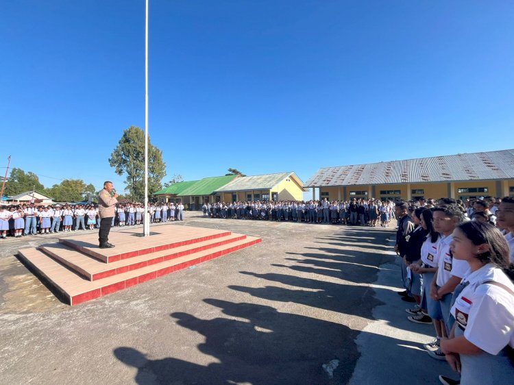 Bag SDM Polres Manggarai Gelar Sosialisasi Penerimaan Anggota Polri 2025 di Sekolah-Sekolah di Ruteng