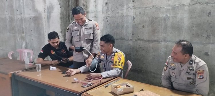 Sidokkes Polres Manggarai Laksanakan Patroli Kesehatan dalam Operasi Mantap Praja 2024