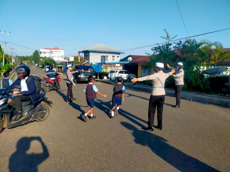 Jaga Ketertiban Lalu Lintas di Ruteng, Satlantas Polres Manggarai Gelar Pamturlalin Pagi