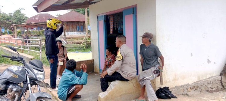 Bhabinkamtibmas Kecamatan Wae Ri’I Laksanakan Patroli dan Sambang di Kampung Ting, Desa Satar Ngeling