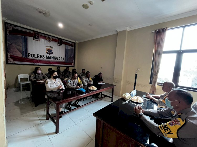 Polres Manggarai Gelar Rapat Tim Verifikasi Penerimaan Casis Bakomsus Polri T.A. 2025 di Polres Manggarai