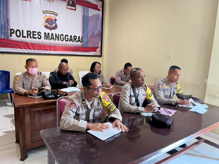 Kabag SDM Polres Manggarai Pimpin Rapat Persiapan Program Ketahanan Pangan